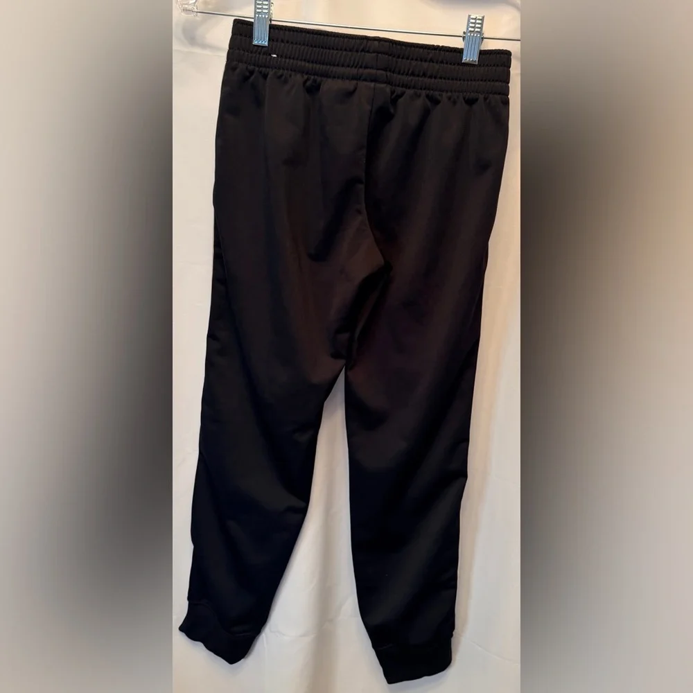 Nike Kid’s‎ Size Large Heritage Track Pants Black White Logo Side Stripe